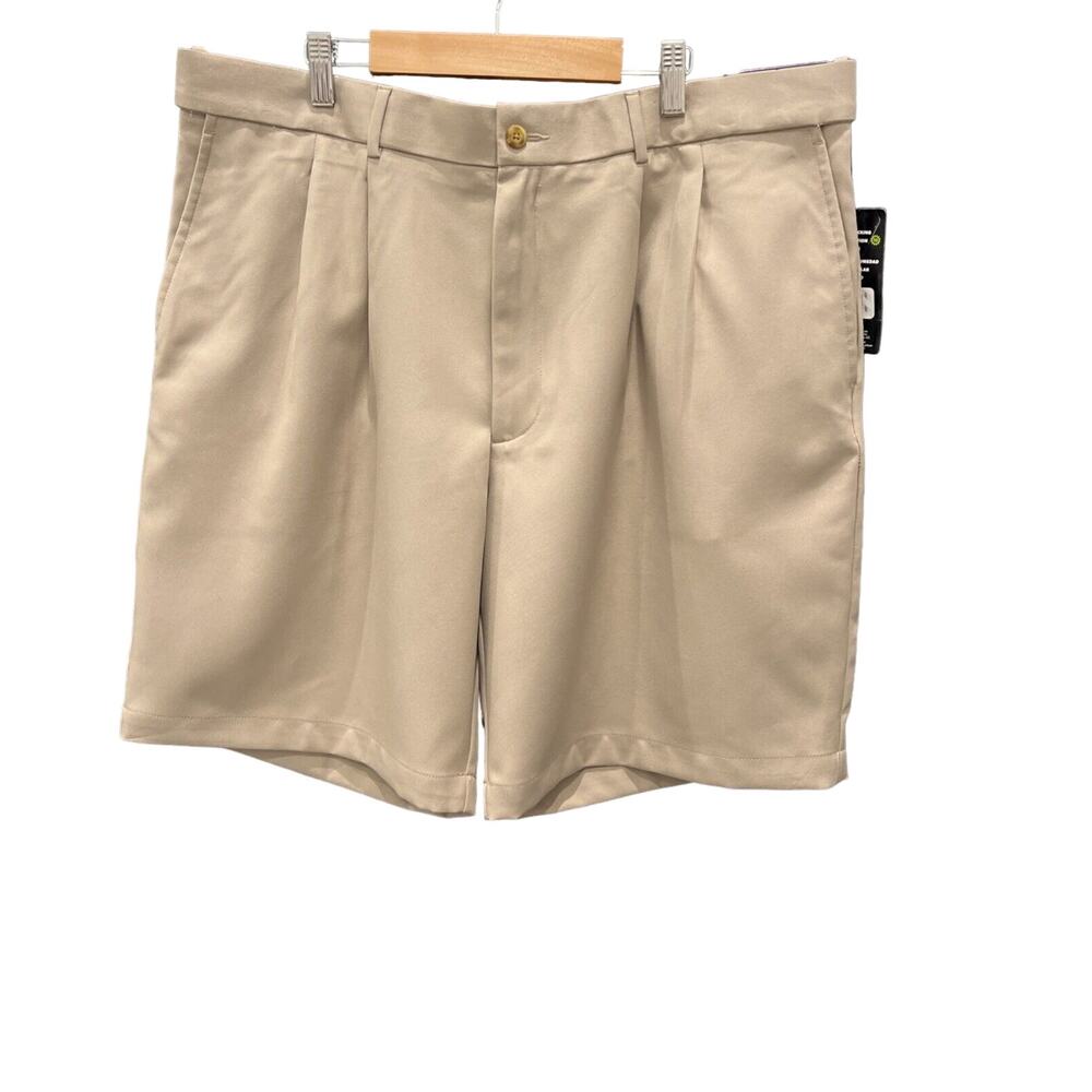 PG Tour Men’s Short Size 38 Expandable Waistband Color Beige New